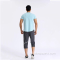 Men casual Sport Longline curva dobladina camiseta